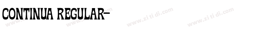 continua regular字体转换 continua regular字体转换